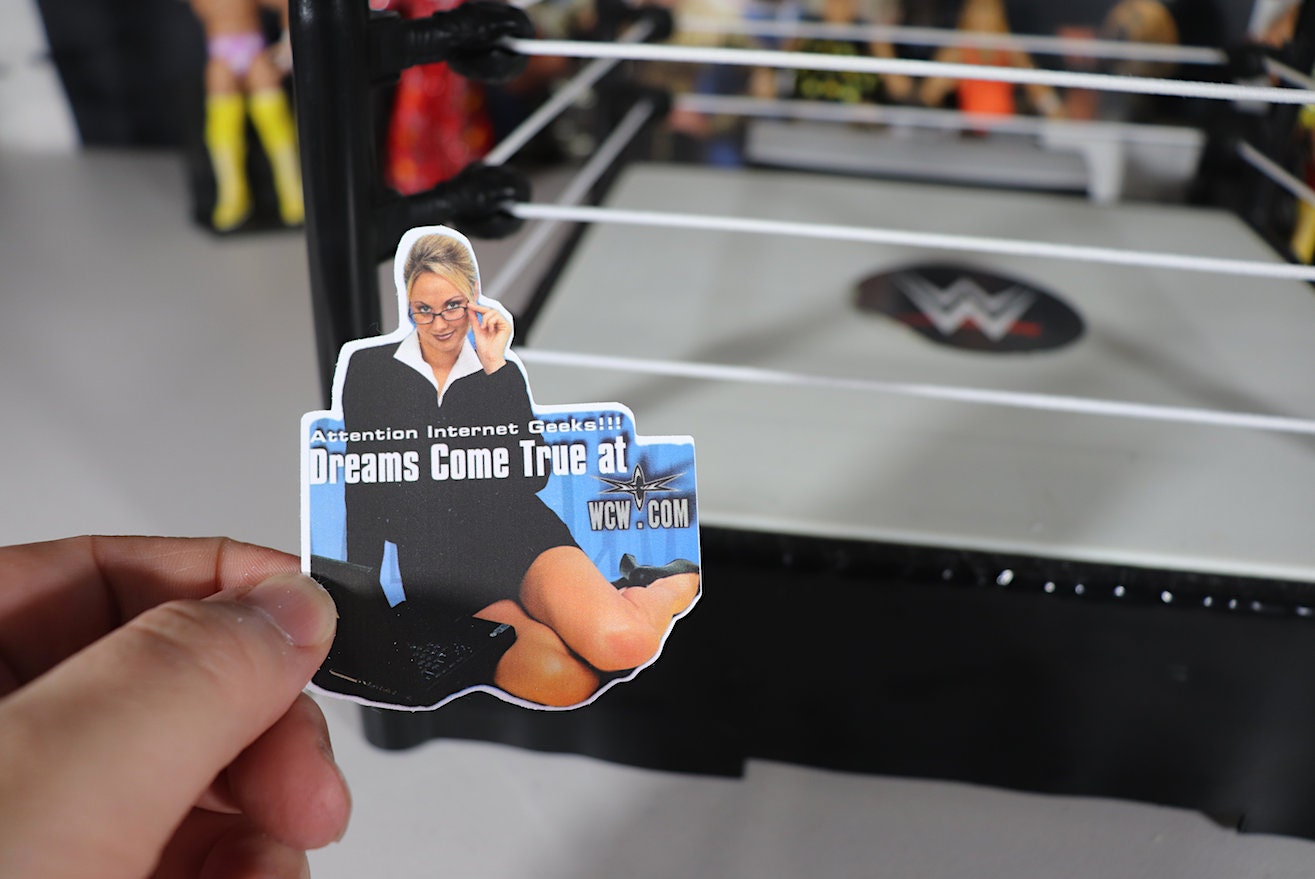 Stacy Keibler Sticker No.3 [Hulk Hogan - Ric Flair - Randy Savage - Ultimate Warrior - Bret Hart - Torrie Wilson]