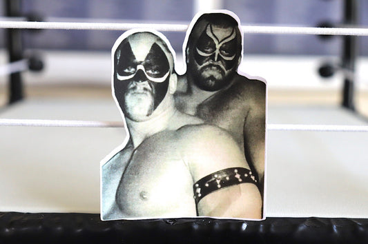 Road Warriors Sticker 3 [Hawk and Animal - Ric Flair -  Hulk Hogan - Randy Savage - Ultimate Warrior - njpw - Bret Hart]