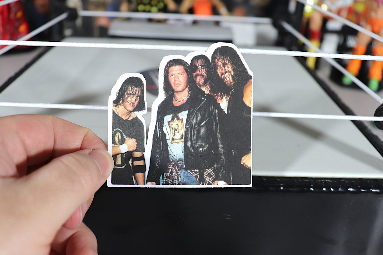 Raven's Flock Sticker [Raven - Billy Kidman - Ric Flair -  Hulk Hogan - Randy Savage - Ultimate Warrior - njpw - RVD]