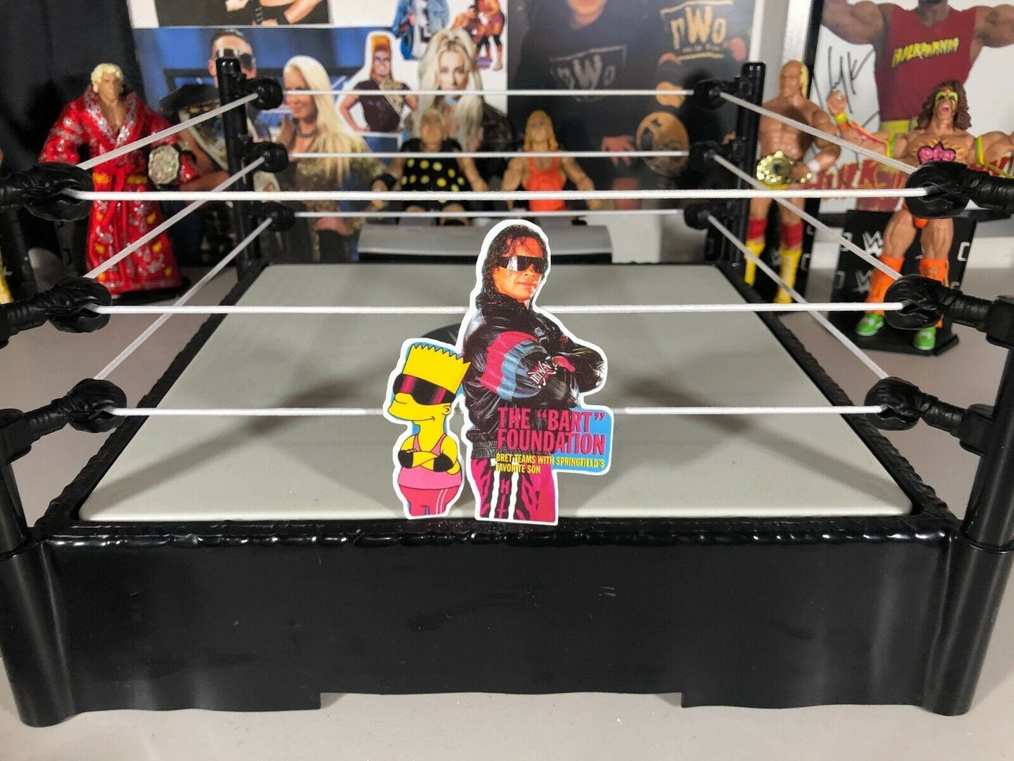 Bret Hart & Bart Iron On Patch