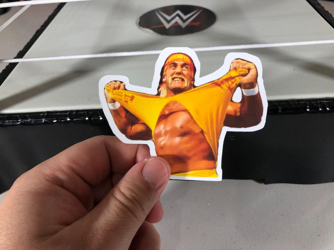 Hulk Hogan Sticker NO.8 [Wrestling, Ric Flair, Randy Savage, Ultimate Warrior, Father's Day, Birthday, Gift, For Him]