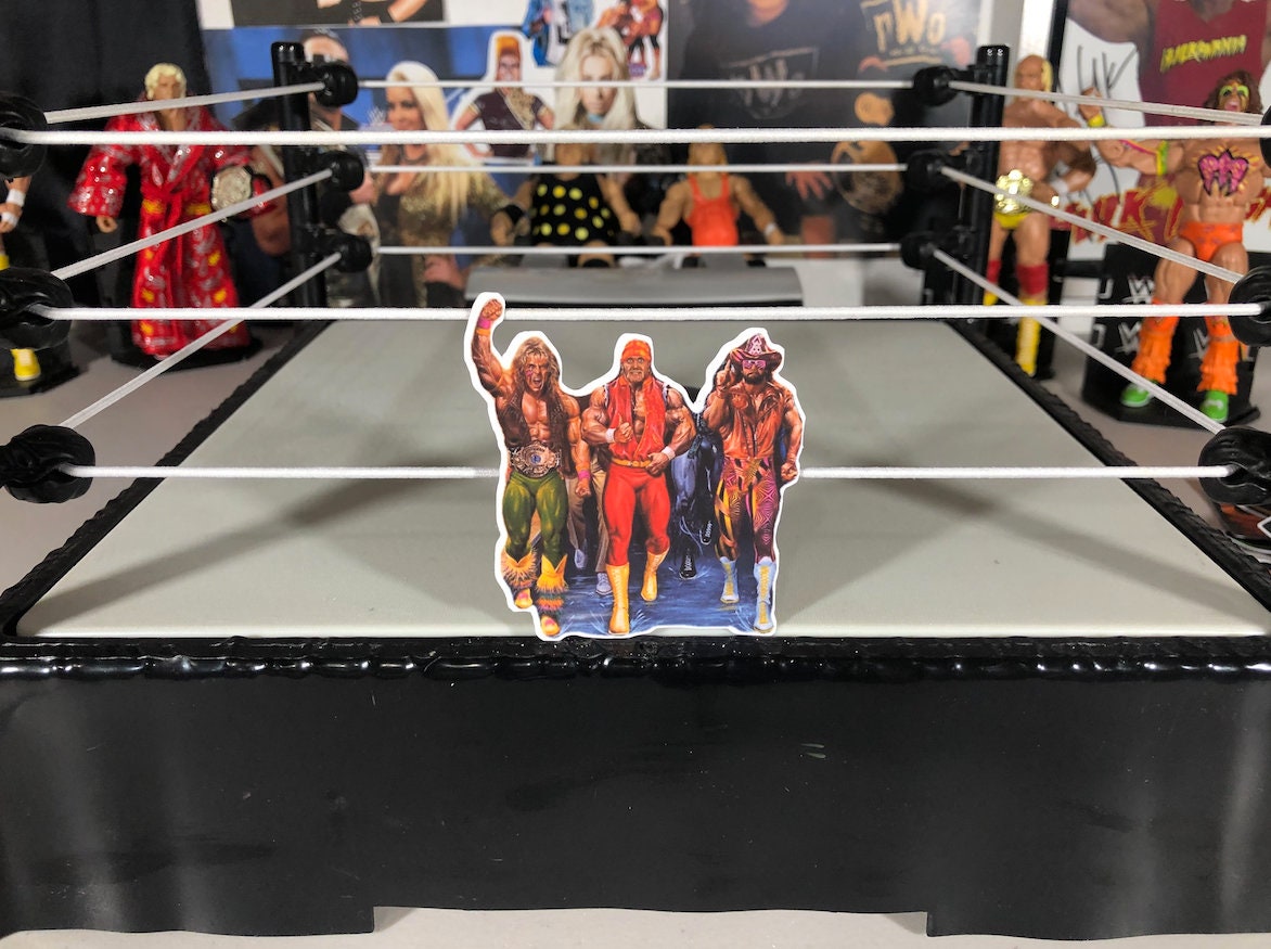 Hulk Hogan + Randy Savage + Ultimate Warrior ICONS Sticker