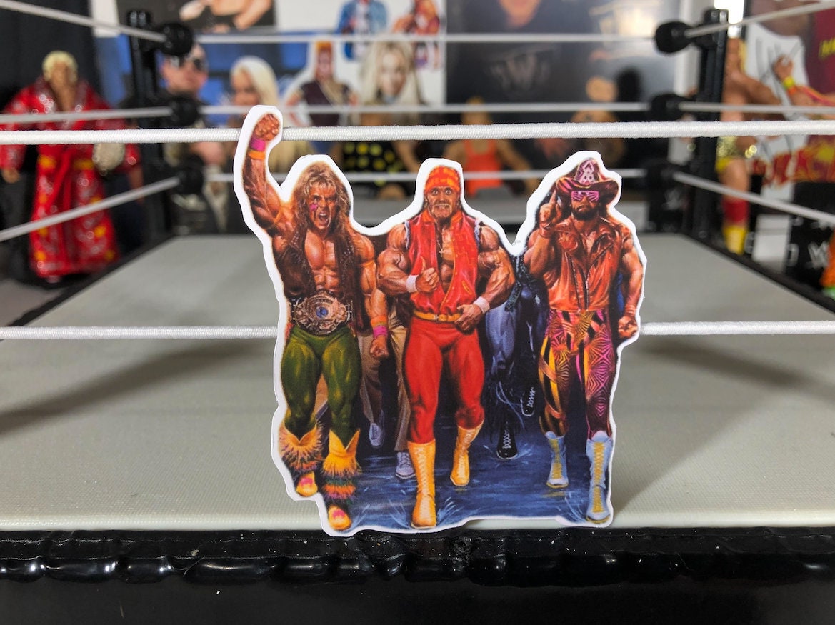 Hulk Hogan + Randy Savage + Ultimate Warrior ICONS Sticker