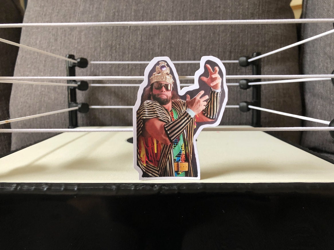 Macho Man Randy Savage Sticker 7 [Hulk Hogan - Ric Flair - Ultimate Warrior]