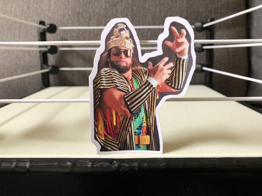 Macho Man Randy Savage Sticker 7 [Hulk Hogan - Ric Flair - Ultimate Warrior]