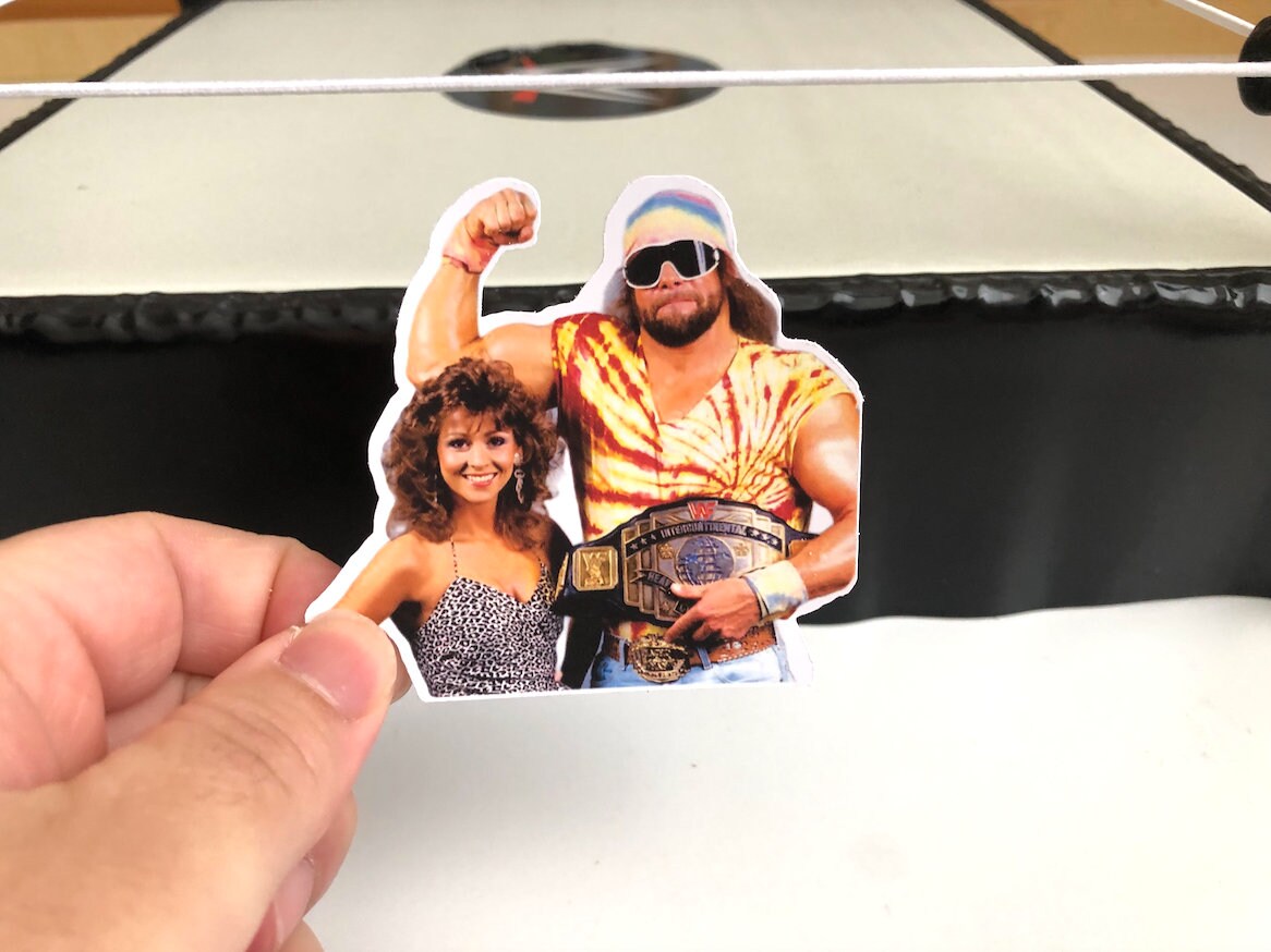 Macho Man Randy Savage Sticker 8 [Hulk Hogan - Ric Flair - Ultimate Warrior]