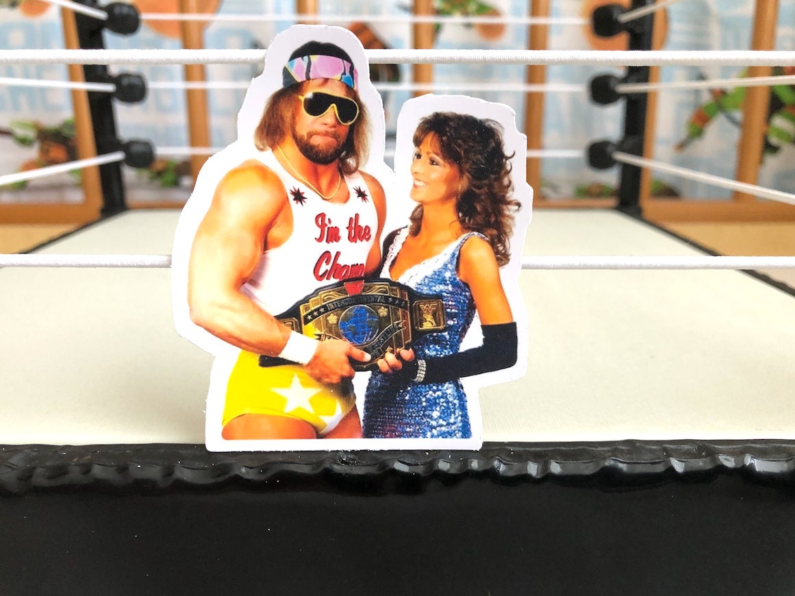 Macho Man Randy Savage Sticker 10 [Hulk Hogan - Ric Flair - Ultimate Warrior]