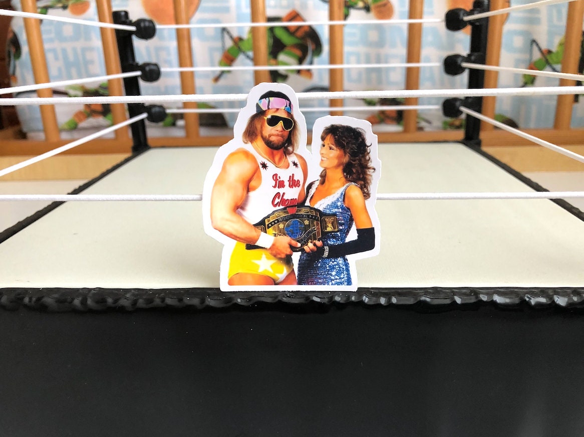 Macho Man Randy Savage Sticker 10 [Hulk Hogan - Ric Flair - Ultimate Warrior]