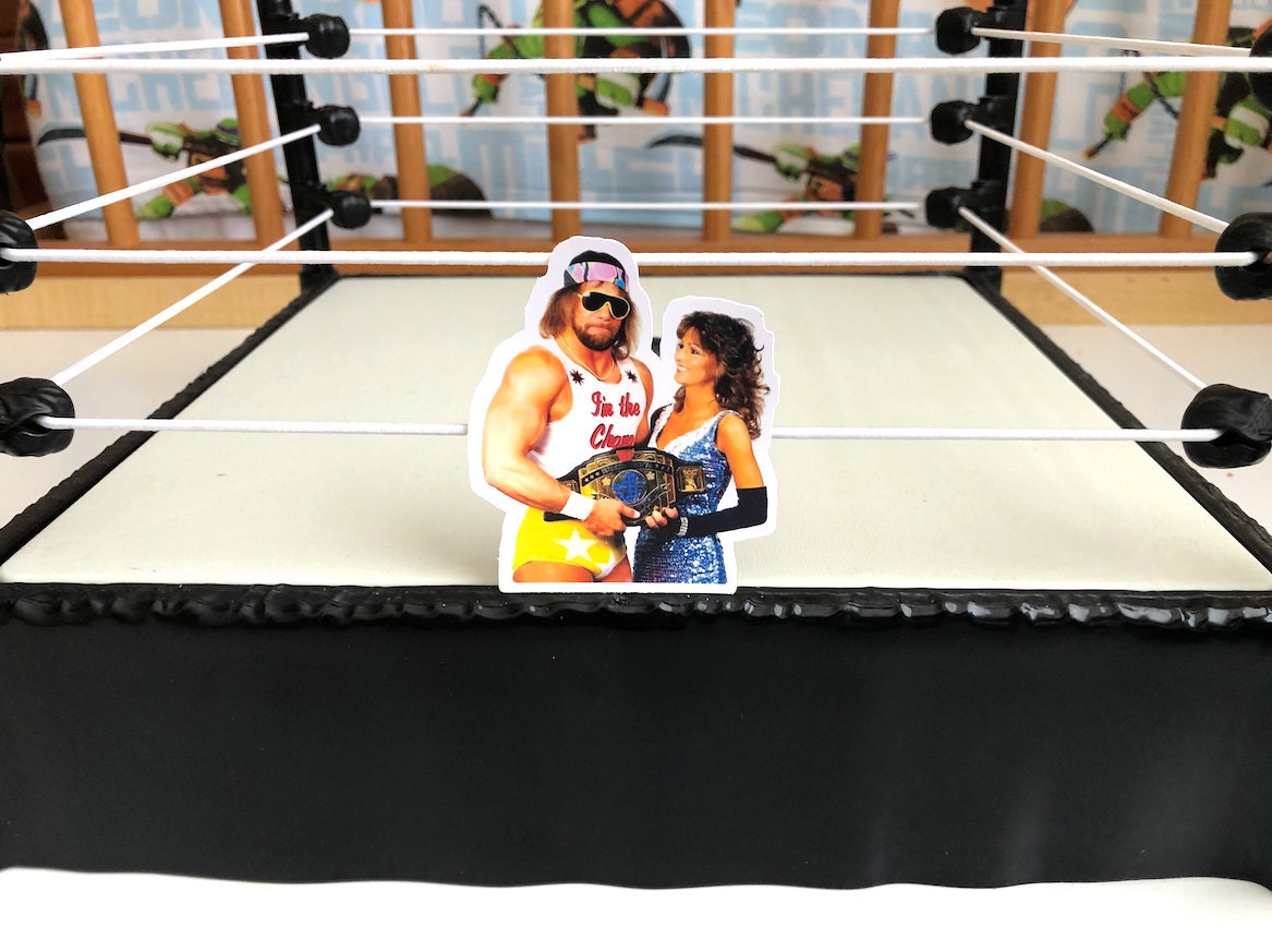 Macho Man Randy Savage Sticker 10 [Hulk Hogan - Ric Flair - Ultimate Warrior]