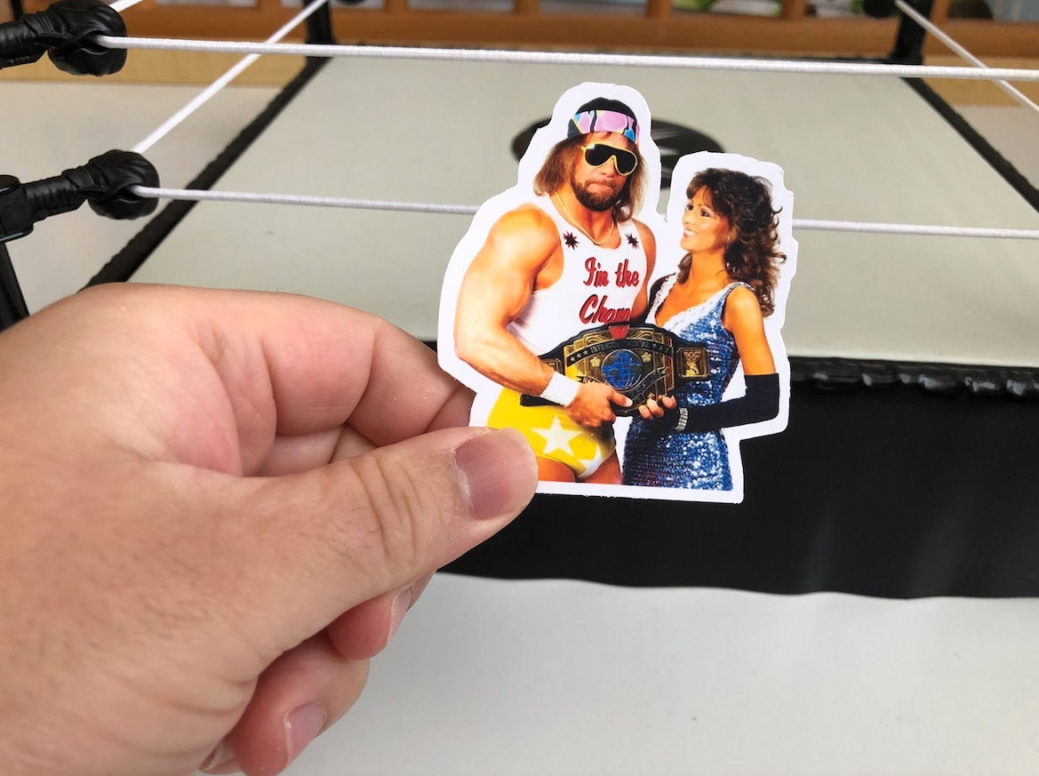 Macho Man Randy Savage Sticker 10 [Hulk Hogan - Ric Flair - Ultimate Warrior]