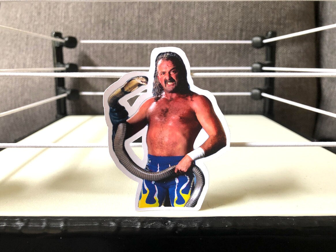 Jake Roberts Sticker No.2 [Hulk Hogan - Ric Flair - Randy Savage - Ultimate Warrior - Macho Man]