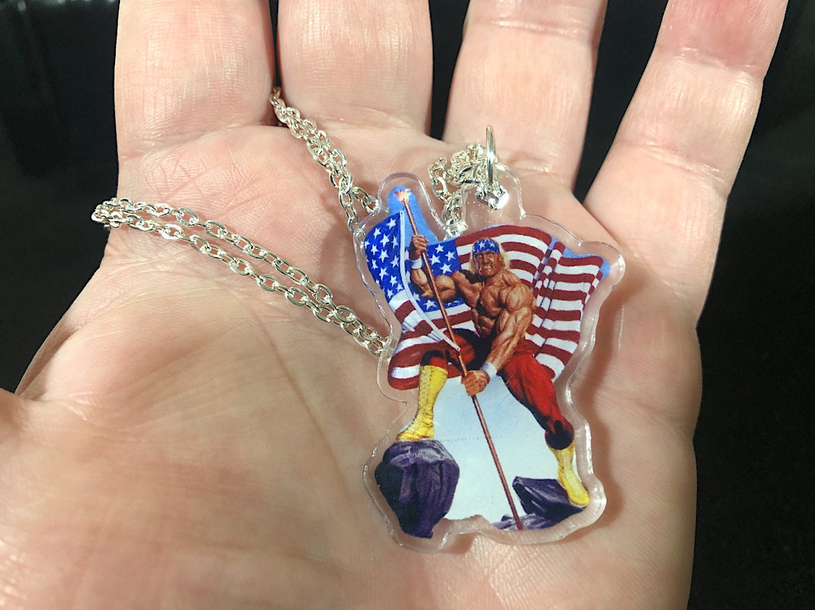 Hulk Hogan USA Necklace [Randy Savage - Ultimate Warrior - Ric Flair - Bret Hart - Necklaces - America - Jewelry]