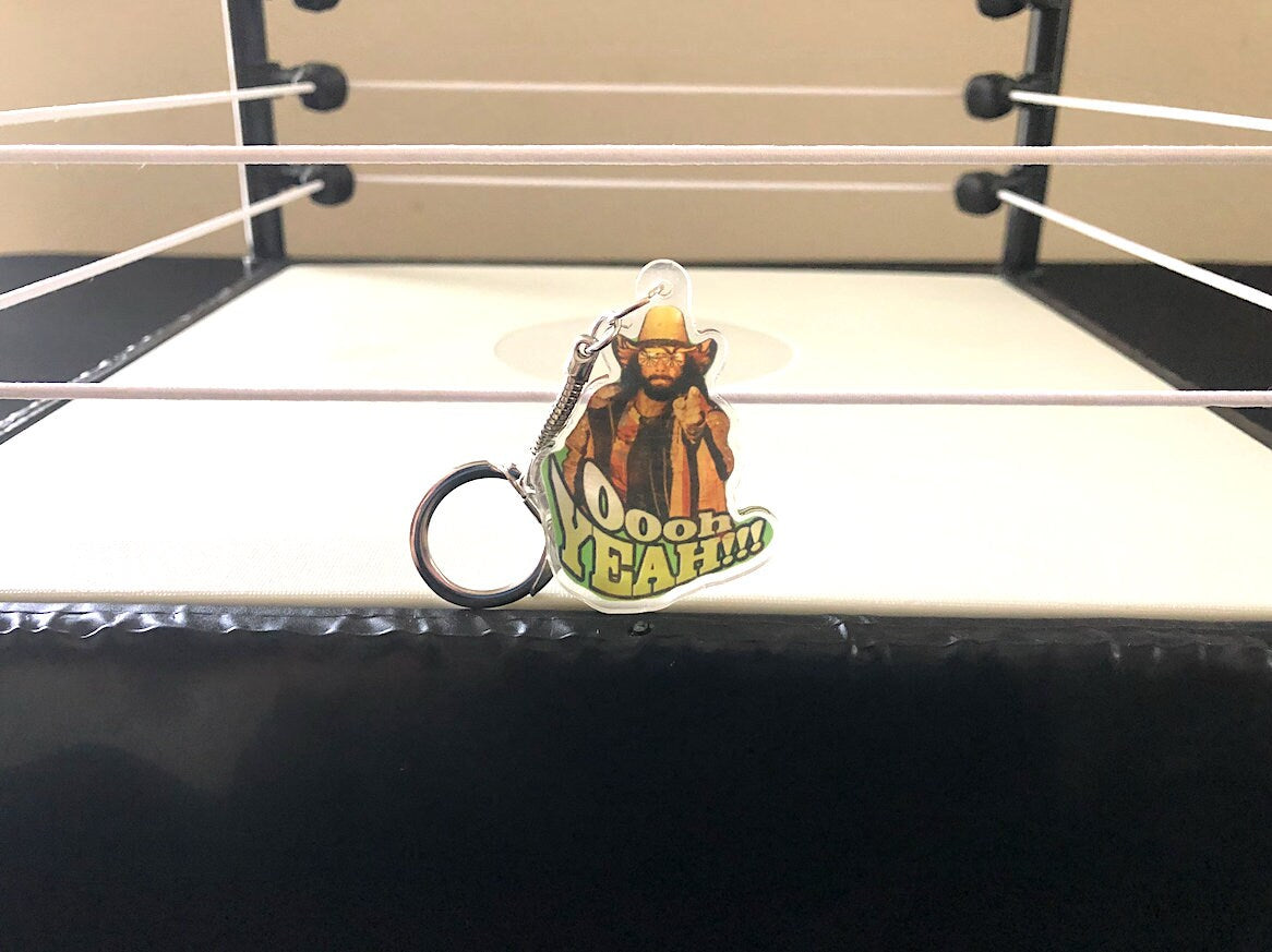 Randy Savage KeyChain [Macho Man - Hulk Hogan - Ric Flair - KeyChains - Pop Culture - Gift - Birthday Gift, Valentines Day Gift]