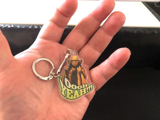 Randy Savage KeyChain [Macho Man - Hulk Hogan - Ric Flair - KeyChains - Pop Culture - Gift - Birthday Gift, Valentines Day Gift]