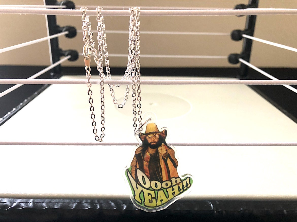 Randy Savage Necklace [Macho Man - Ultimate Warrior - Hulk Hogan - Ric Flair - Bret Hart - Necklaces - Jewelry - Father's Day Gift]