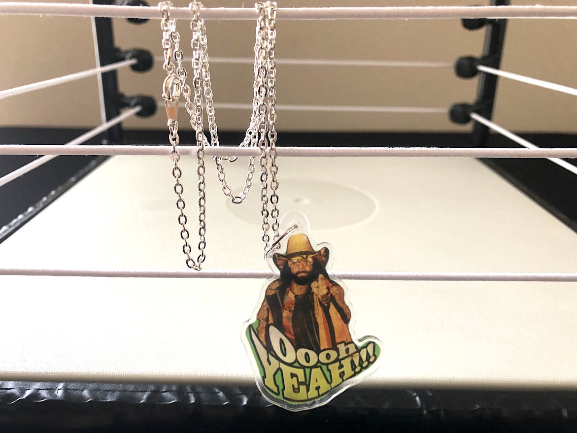 Randy Savage Necklace [Macho Man - Ultimate Warrior - Hulk Hogan - Ric Flair - Bret Hart - Necklaces - Jewelry - Father's Day Gift]