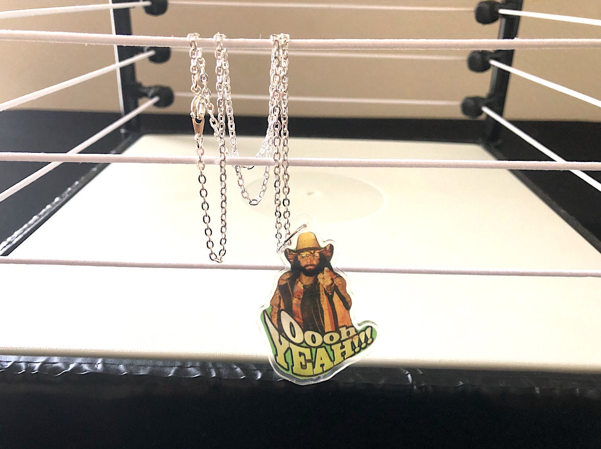 Randy Savage Necklace [Macho Man - Ultimate Warrior - Hulk Hogan - Ric Flair - Bret Hart - Necklaces - Jewelry - Father's Day Gift]