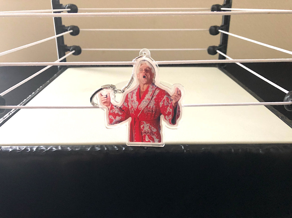 Ric Flair KeyChain [Randy Savage - Hulk Hogan - Bret Hart - KeyChains - Macho Man - Father's Day Gift, Birthday Gift, For Him, Dad]