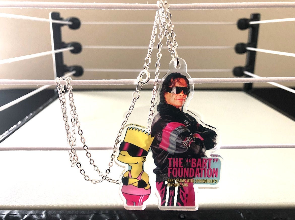 Bret Hart & Bart Necklace