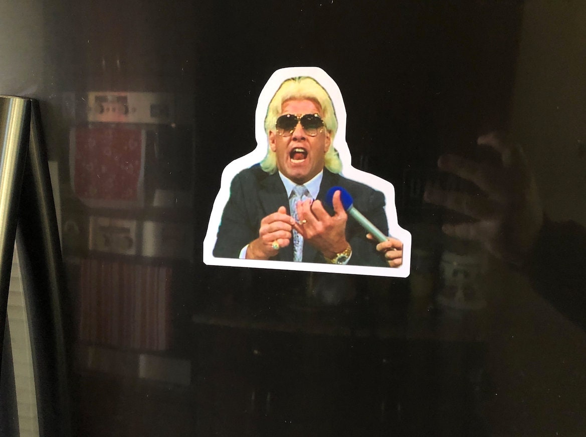 Ric Flair Magnet No.2 (Kitchen, Magnets, Cars, Fridge) [Hulk Hogan - Randy Savage - Home Decor - Birthday Gift - Love]