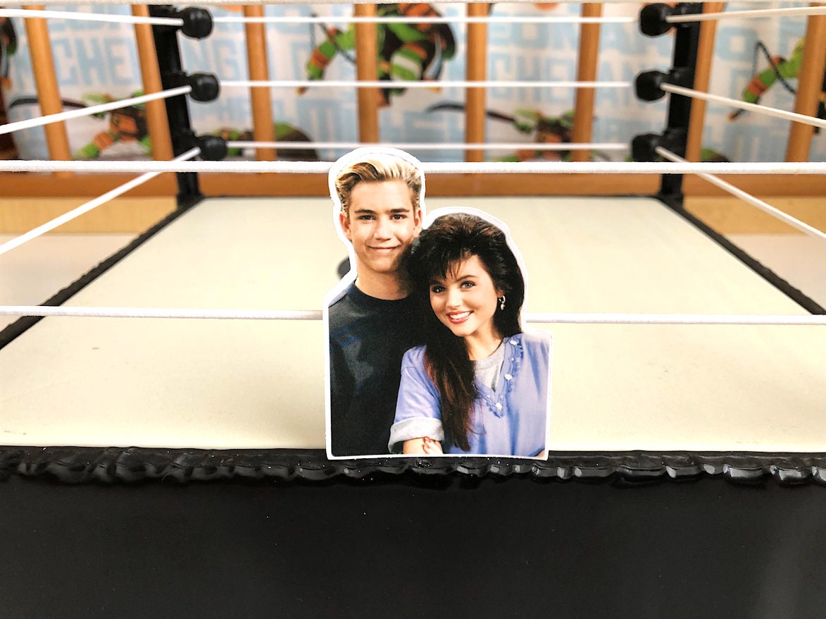 Saved By The Bell - Zack N Kelly Sticker No.2 [Valentine's Day, Valentine, Love, Pop Culture, For Her]