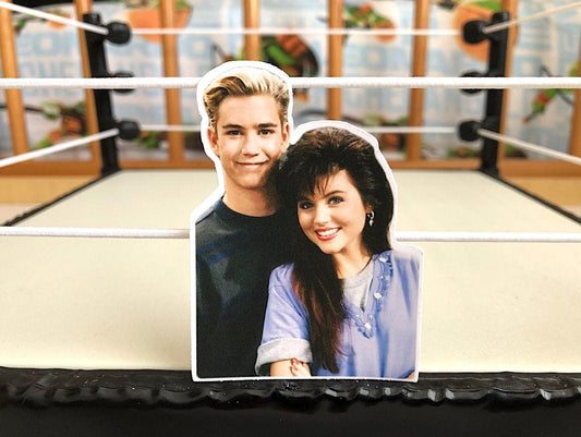 Saved By The Bell - Zack N Kelly Sticker No.2 [Valentine's Day, Valentine, Love, Pop Culture, For Her]