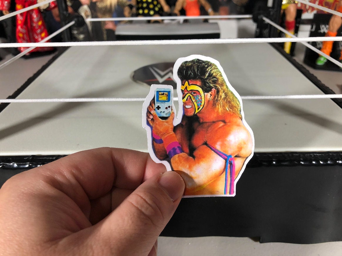 Ultimate Warrior X Gameb0y Sticker [Wrestling - Hulk Hogan - Ric Flair - Randy Savage, Ultimate Warrior, Pop Culture, 90s]