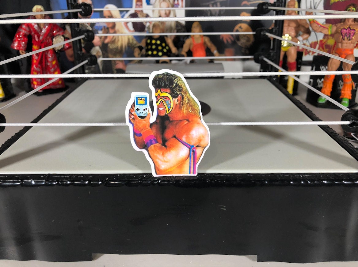 Ultimate Warrior X Gameb0y Sticker [Wrestling - Hulk Hogan - Ric Flair - Randy Savage, Ultimate Warrior, Pop Culture, 90s]