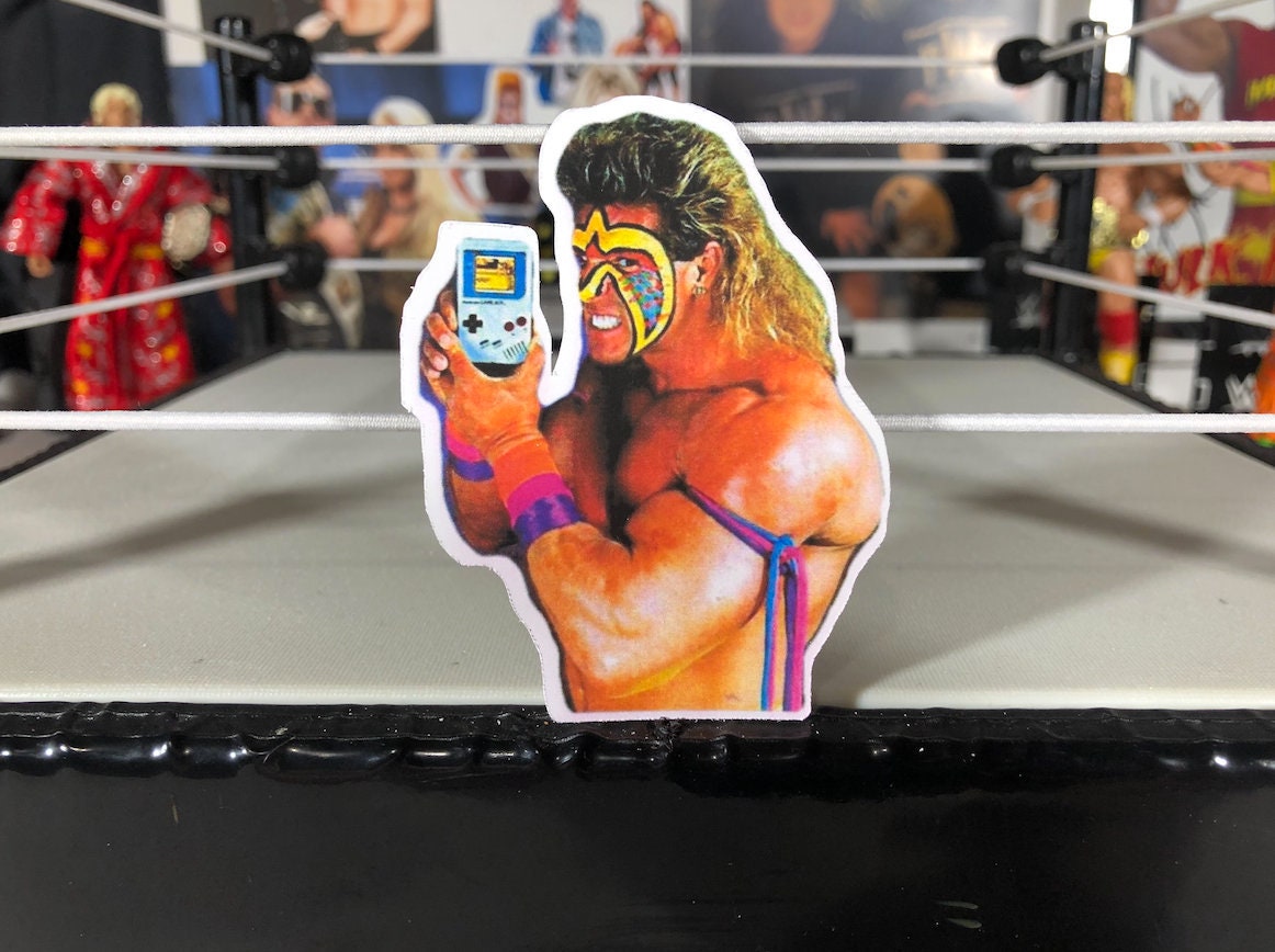 Ultimate Warrior X Gameb0y Sticker [Wrestling - Hulk Hogan - Ric Flair - Randy Savage, Ultimate Warrior, Pop Culture, 90s]