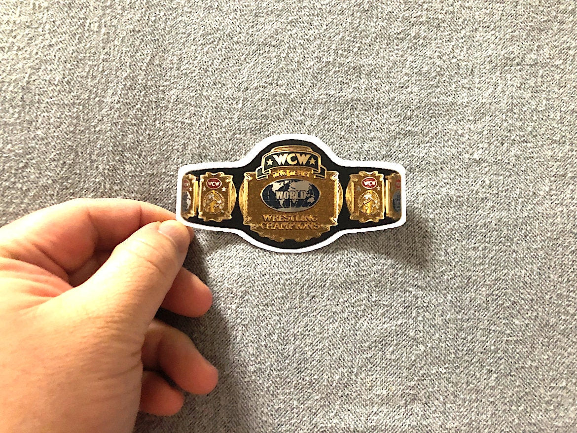 VVcVV Tag Team Title Sticker V1 [Ric Flair - Hulk Hogan - Randy Savage - Scott Hall - Kevin Nash - Bret Hart - Ultimate Warrior]