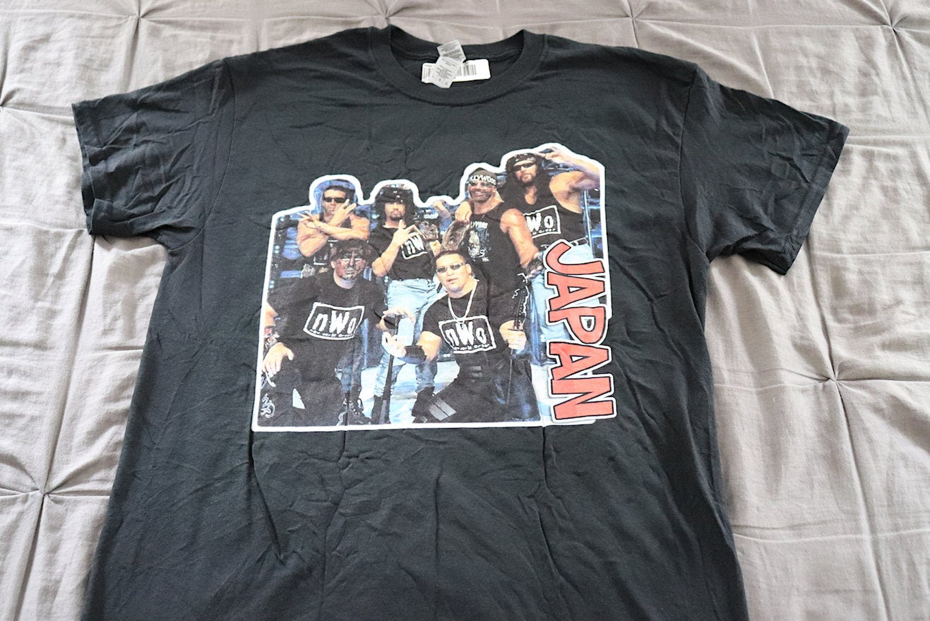 Nvv0 Japan T-Shirt [Hulk Hogan - Kevin Nash - Scott Hall - Great Muta - Masahiro Chono - Ric Flair - Bret Hart - Vintage - Thrift]