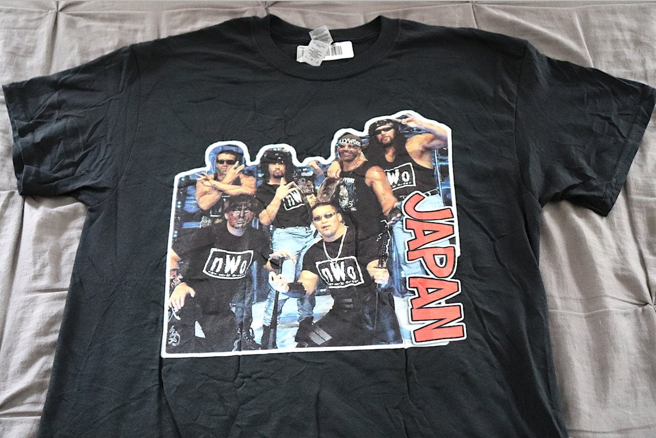 Nvv0 Japan T-Shirt [Hulk Hogan - Kevin Nash - Scott Hall - Great Muta - Masahiro Chono - Ric Flair - Bret Hart - Vintage - Thrift]