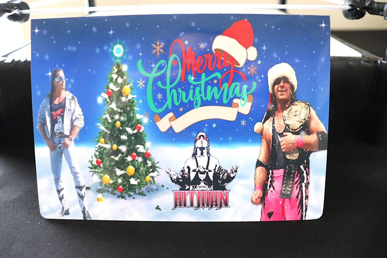 Bret Hart Merry Christmas Card