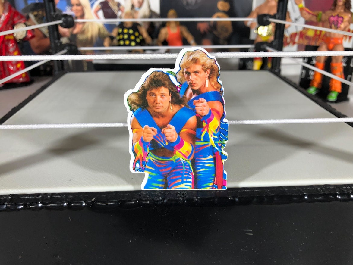 The Rockers Sticker No.2 [Shawn Michaels - Marty Jannetty - Hulk Hogan - Ric Flair - Randy Savage, Ultimate Warrior, Bret Hart]