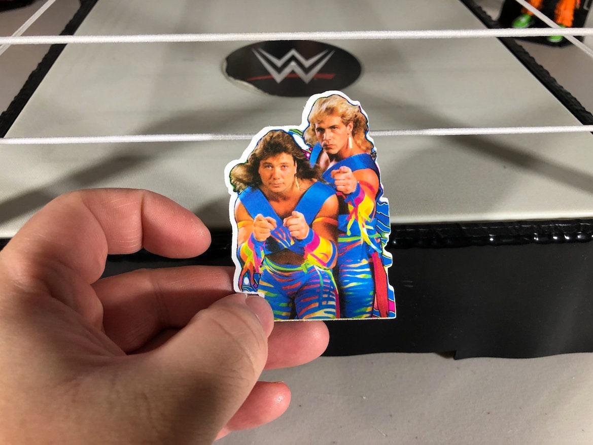 The Rockers Sticker No.2 [Shawn Michaels - Marty Jannetty - Hulk Hogan - Ric Flair - Randy Savage, Ultimate Warrior, Bret Hart]