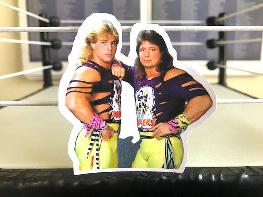 The Rockers Sticker No.3 [Shawn Michaels - Marty Jannetty - Hulk Hogan - Ric Flair - Randy Savage, Ultimate Warrior, Bret Hart, 90s]