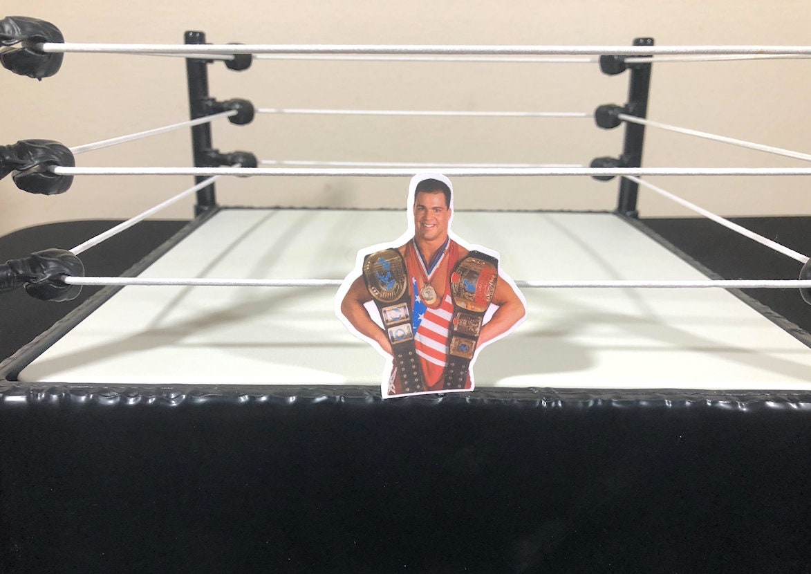 Kurt Angle Sticker No.2 [Hulk Hogan - Ric Flair - Randy Savage - Ultimate Warrior - Macho Man - Njpw - Bret Hart - tna]