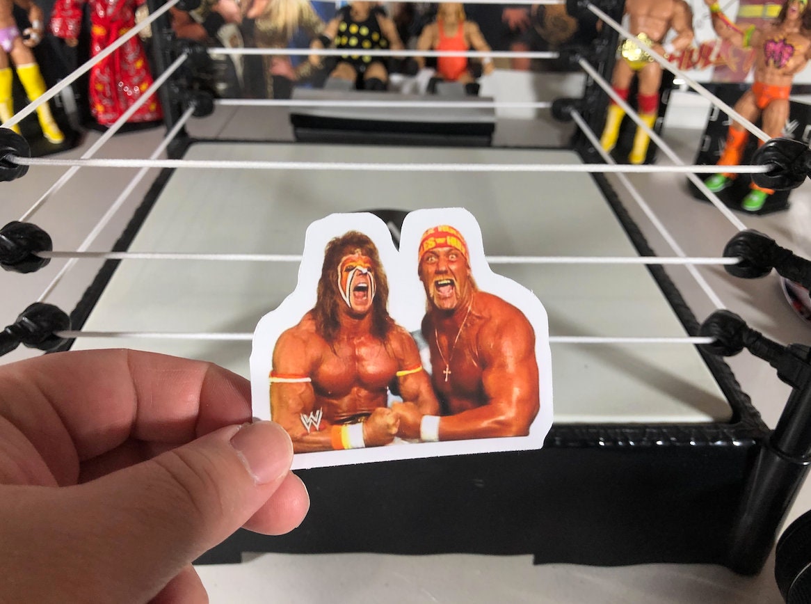 Hulk Hogan & Ultimate Warrior Sticker No.2