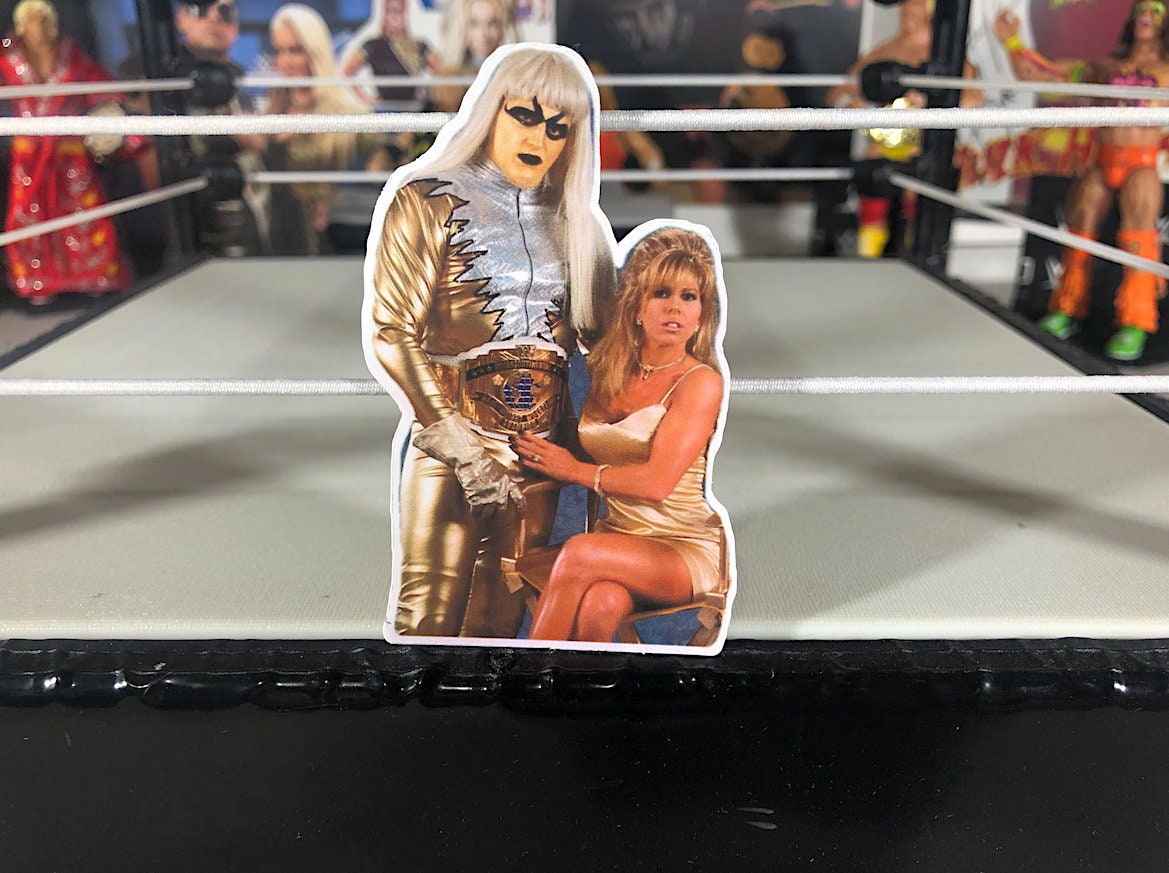 Goldust & Marlena Sticker No.2 [Dustin Rhodes - Dusty Rhodes - Hulk Hogan - Ric Flair - Randy Savage]