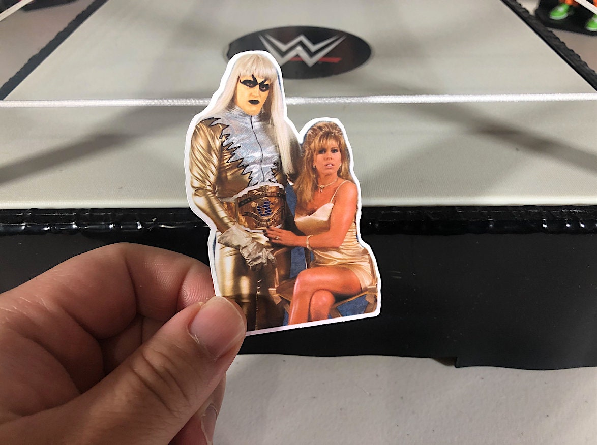 Goldust & Marlena Sticker No.2 [Dustin Rhodes - Dusty Rhodes - Hulk Hogan - Ric Flair - Randy Savage]