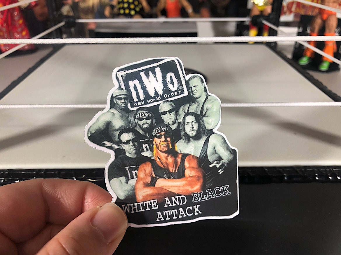 Nvv0 Sticker No.2 (Hulk Hogan - Scott Hall - Kevin Nash - Mr Perfect - Curt Hennig - Scott Steiner - Ric Flair - Randy Savage)