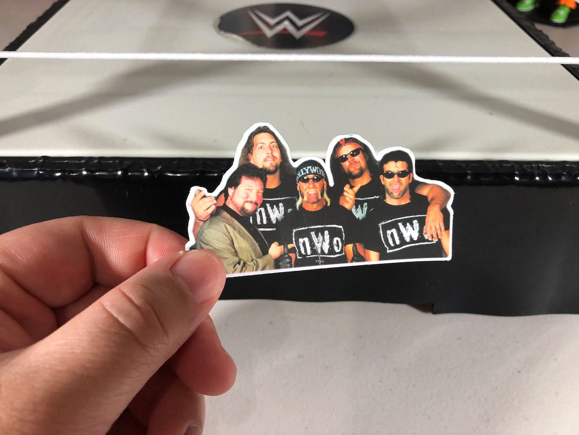 Nvv0 Sticker No.4 (Hulk Hogan - Scott Hall - Kevin Nash - Ted Dibiase - Ric Flair - Randy Savage - njpw - Macho Man)