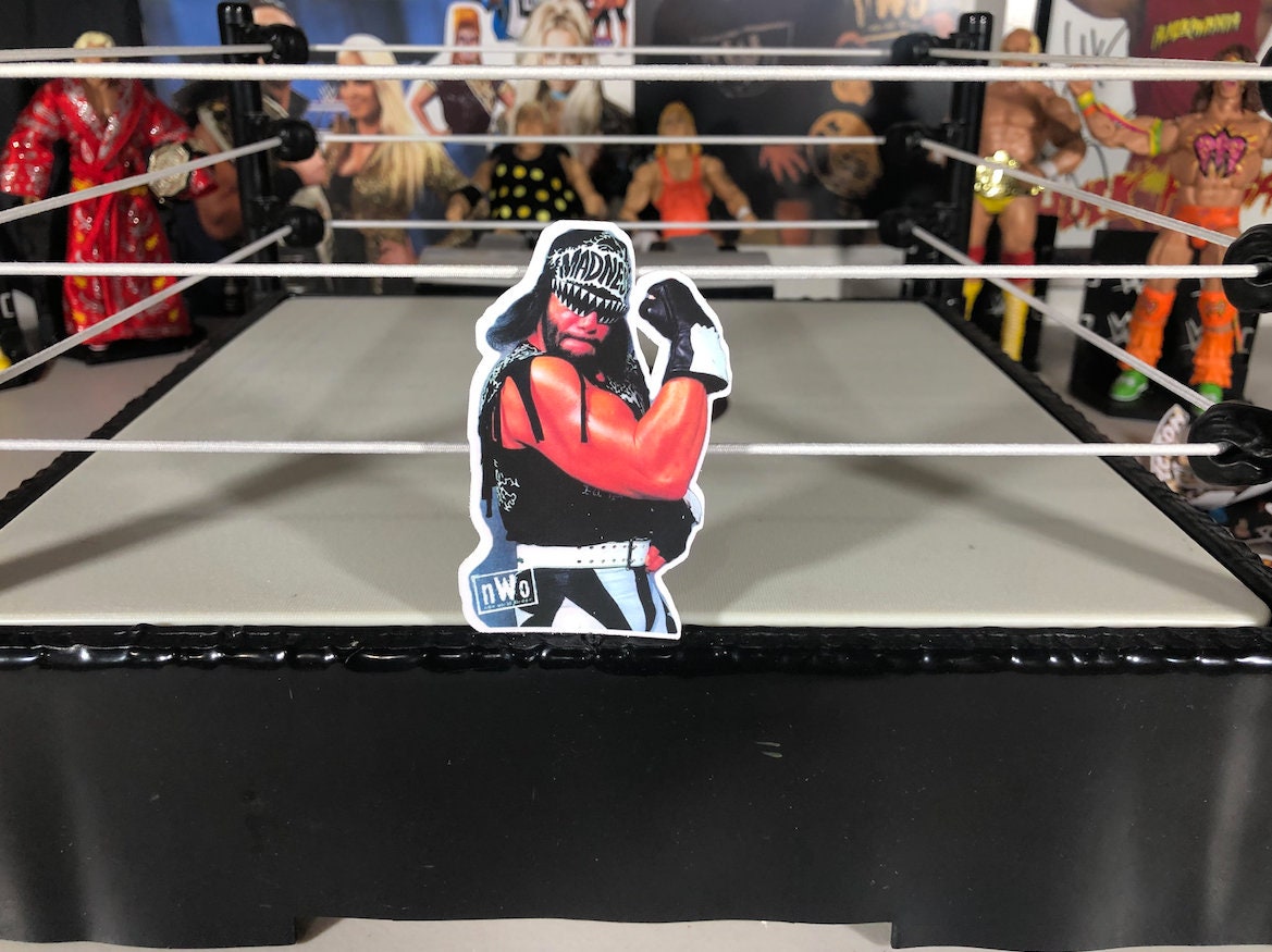 Macho Man Randy Savage Sticker 13 [Hulk Hogan - Ric Flair - Ultimate Warrior]