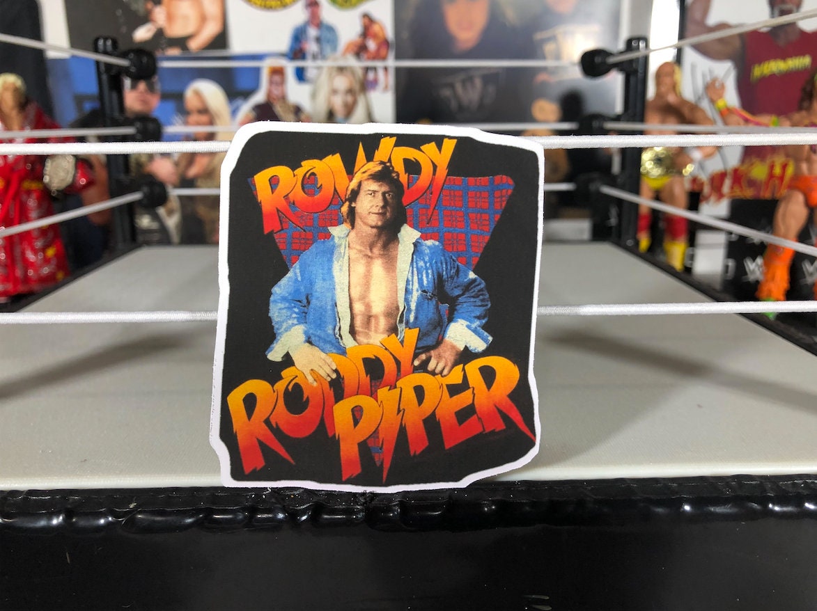 Rowdy Roddy Piper Sticker No.2 [Hot Rod - Wrestling - Ric Flair - Randy Savage - Ultimate Warrior - Hulk Hogan - Dusty Rhodes]