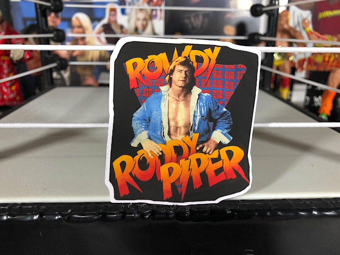 Rowdy Roddy Piper Sticker No.2 [Hot Rod - Wrestling - Ric Flair - Randy Savage - Ultimate Warrior - Hulk Hogan - Dusty Rhodes]