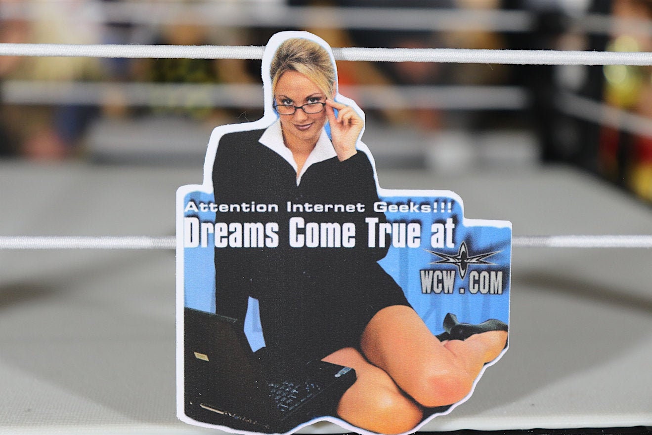 Stacy Keibler Sticker No.3 [Hulk Hogan - Ric Flair - Randy Savage - Ultimate Warrior - Bret Hart - Torrie Wilson]