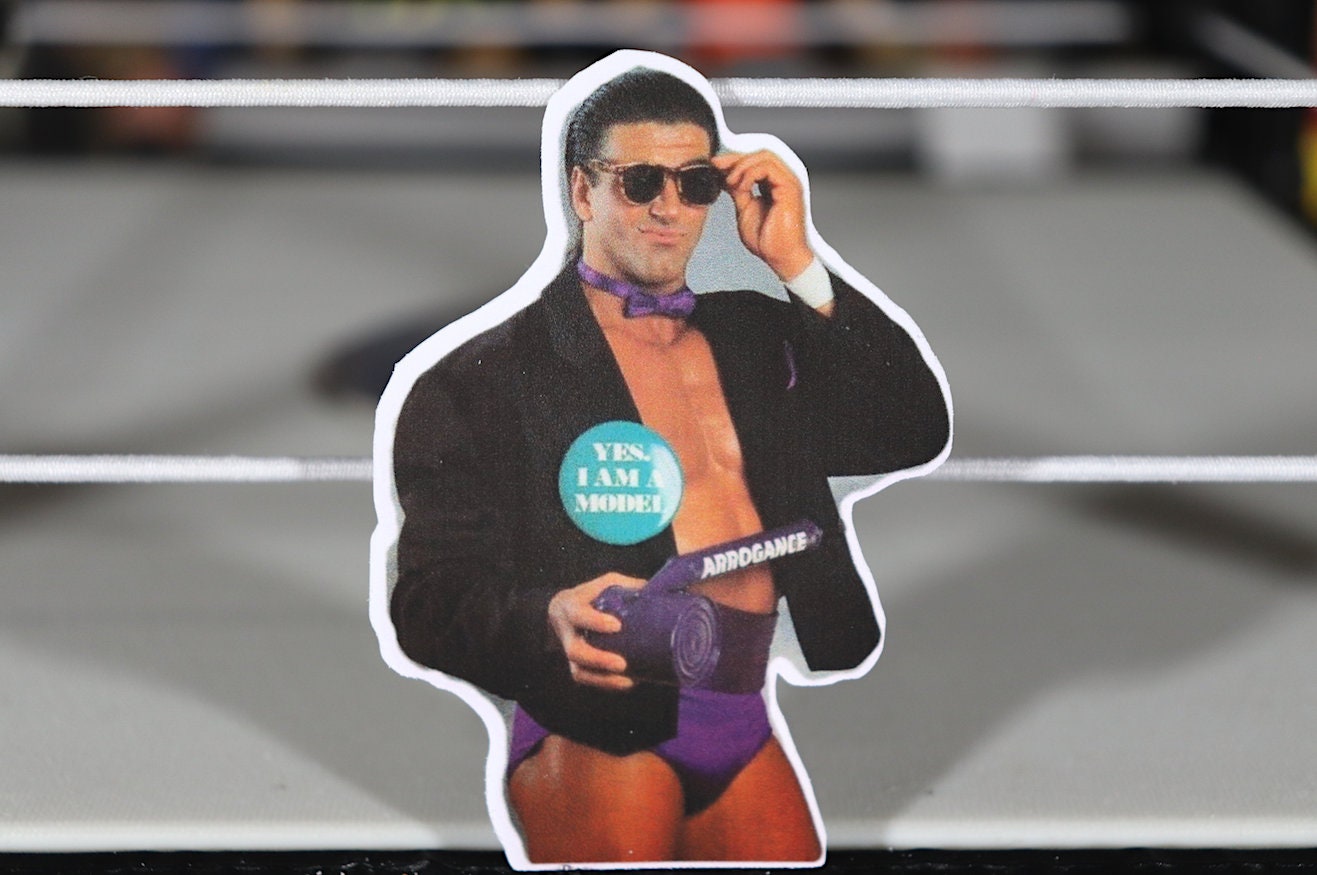 Rick Martel Sticker No.2 [Hulk Hogan - Ric Flair - Randy Savage - Ultimate Warrior - Bret Hart - Dusty Rhodes]