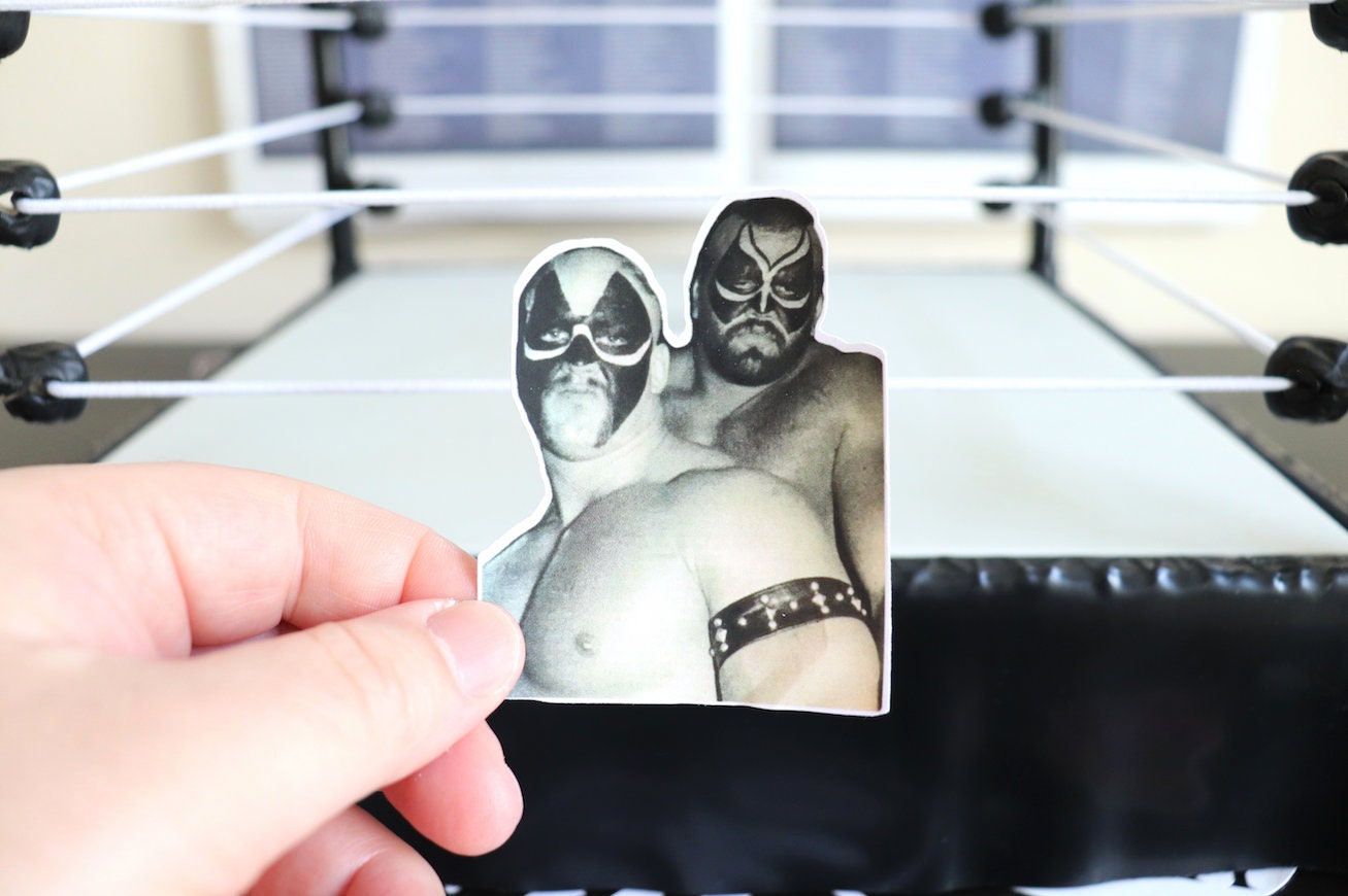 Road Warriors Sticker 3 [Hawk and Animal - Ric Flair -  Hulk Hogan - Randy Savage - Ultimate Warrior - njpw - Bret Hart]