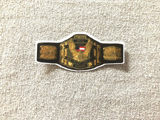 VVcVV United States Title Sticker [Ric Flair - Hulk Hogan - Randy Savage - Scott Hall - Bret Hart - Ultimate Warrior]