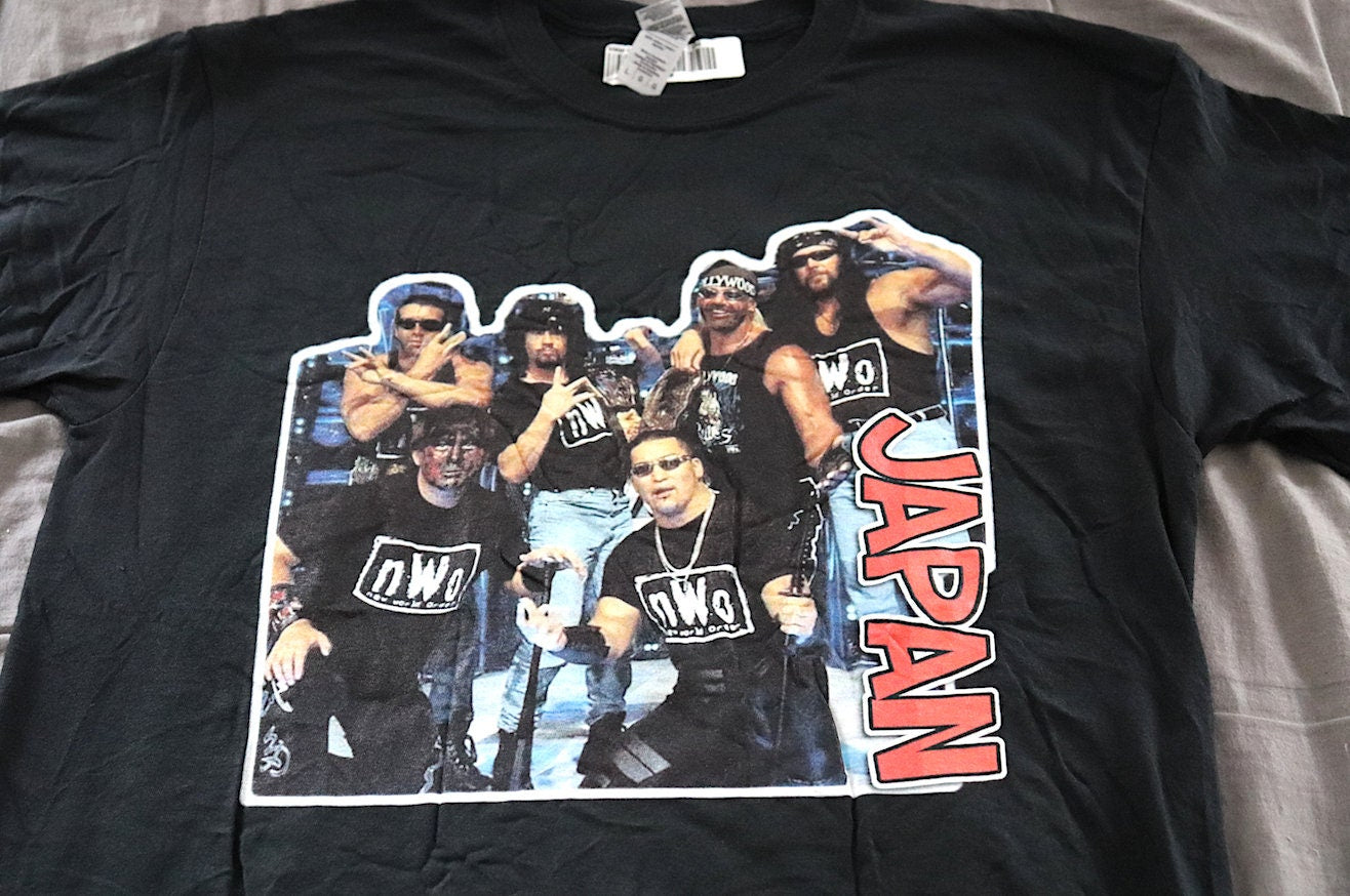 Nvv0 Japan T-Shirt [Hulk Hogan - Kevin Nash - Scott Hall - Great Muta - Masahiro Chono - Ric Flair - Bret Hart - Vintage - Thrift]